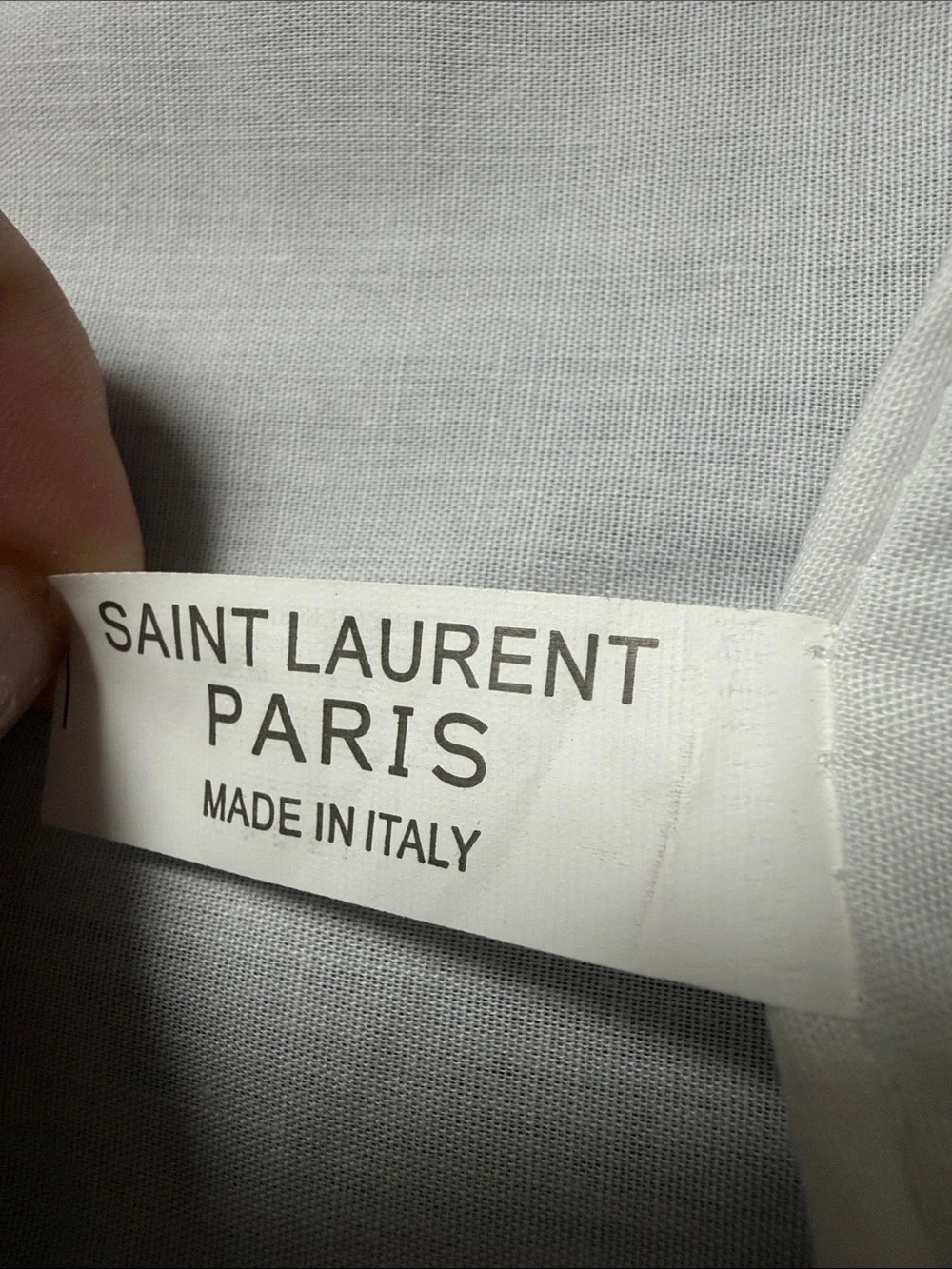 Saint Laurent Black Dust Pouch with White Logo
